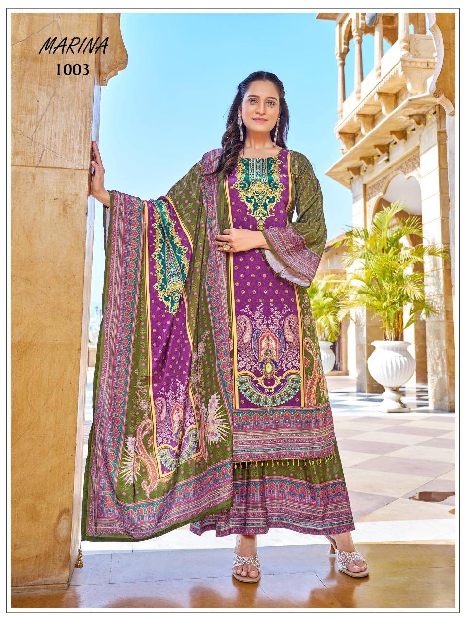 Banwery marina Unstitched salwar kameez wholesale